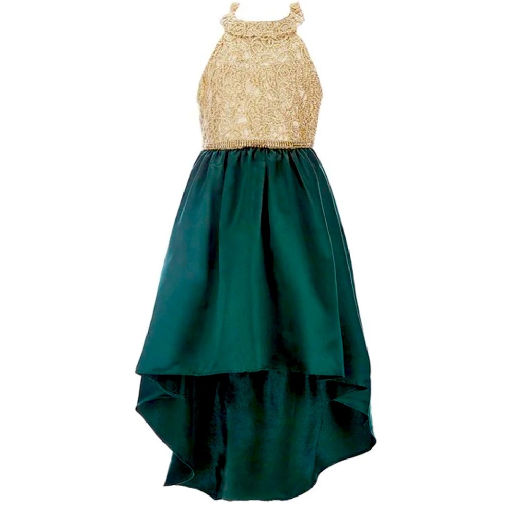 Beautiful Green/Gold Special occasion dress